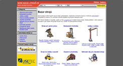 Desktop Screenshot of bazar-stroju.cz